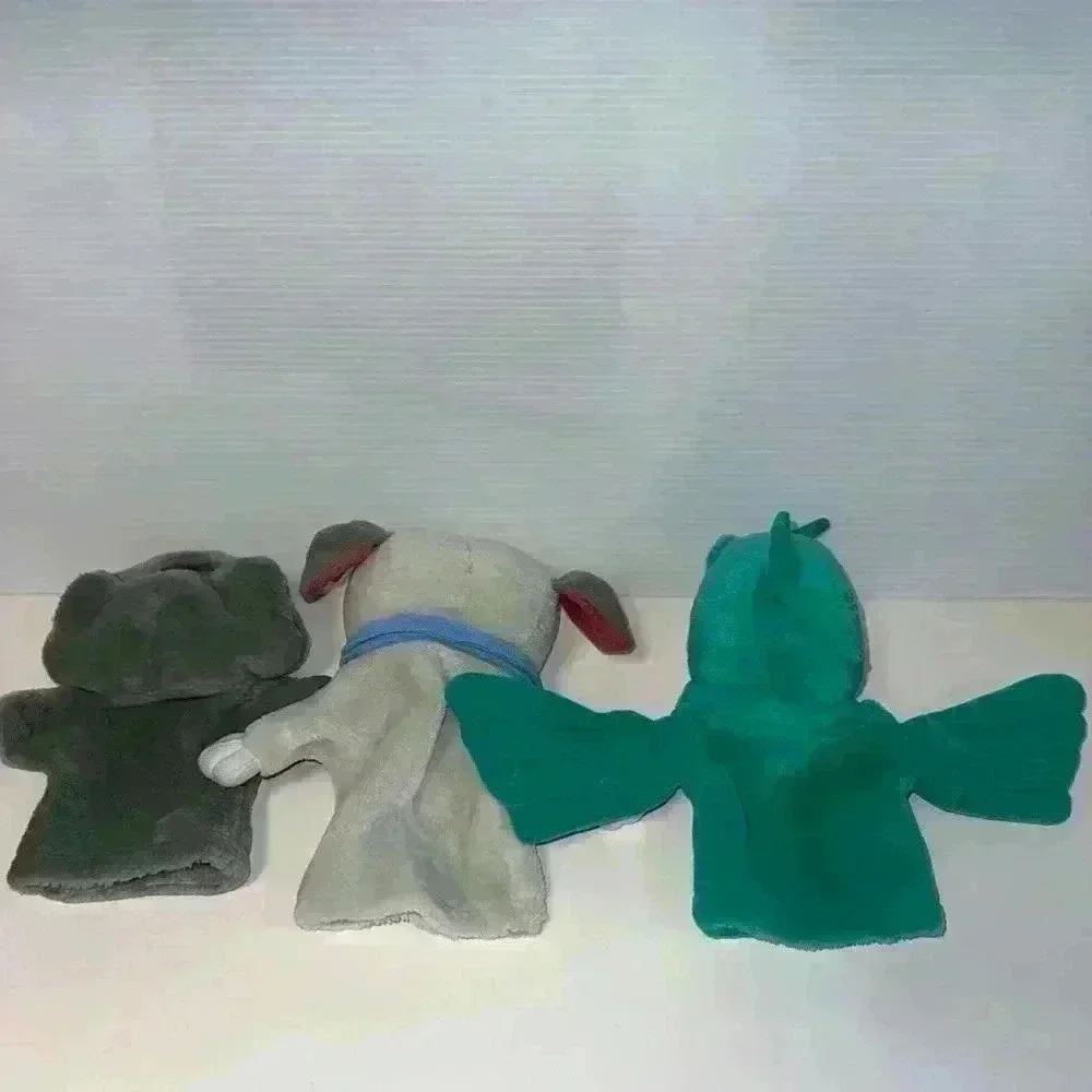 Vintage 90s Arco Disney Mattel Pocahontas Plush Hand Puppet Lot Meeko Flit Percy